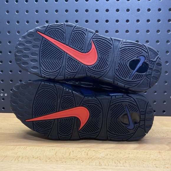 Nike Air More Uptempo '96 GS Retro Shoes Black Red Youth Size 5Y / Women’s 6.5 - Picture 9 of 12
